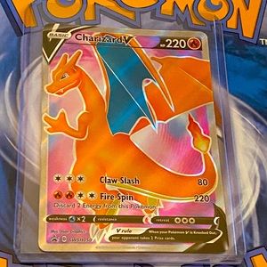 Pokemon Holo Charizard V Full Art SWSH 050